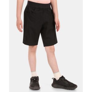 Pantaloncini da esterno per bambini Kilpi MOLE-J. Czarne szorty Kilpi, bez wzorów, sportowe. Za 112,21 zł.
