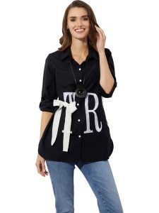 WITT WEIDEN Bluzka w kolorze czarnym rozmiar: 52. Czarne bluzki WITT WEIDEN, bez wzorów, bez kołnierzyka, bez ramiączek. Za 43,99 zł.