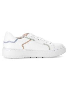 Gabor Skórzane sneakersy w kolorze białym ze wzorem rozmiar: 38,5. Białe trampki Gabor, bez wzorów, bez zapięcia. Za 206,91 zł.