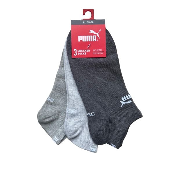 PUMA Skarpety 3-Pack 94710907. Szare skarpetki Puma, bez wzorów. Za 36,99 zł.