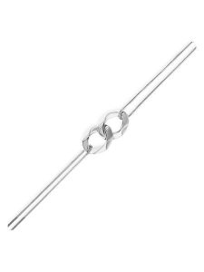 Eclat d'Argent Srebrna bransoletka z elementem ozdobnym rozmiar: onesize. Szare bransoletki Eclat d'Argent, srebrne. Za 108,99 zł.