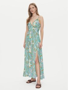 ONLY Sukienka letnia Ayo 15349299 Zielony Regular Fit. Zielone kombinezony ONLY, na lato, l, bez wzorów, z wiskozy, bez kołnierzyka, bez ramiączek. Za 179,99 zł.