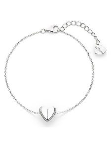 S.Oliver Srebrna bransoletka z elementem ozdobnym rozmiar: onesize. Szare bransoletki s.Oliver, z cyrkonią, srebrne. Za 121,99 zł.