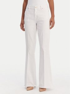 Fracomina Jeansy FP26SVA012W61501 Biały Bootcut Fit. Białe jeansy Fracomina, bez wzorów, z bawełny. Za 369,99 zł.