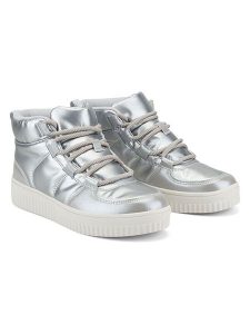 Freyling Sneakersy w kolorze srebrnym rozmiar: 39. Szare trampki Freyling, bez wzorów, za kostkę, bez zapięcia. Za 134,95 zł.