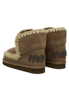 Mou Śniegowce MU.FW101050A Szary. Szare buty zimowe Mou, ze skóry, bez obcasa, bez zapięcia. Za 809,99 zł.