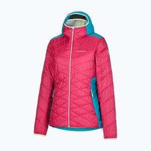 Kurtka puchowa damska La Sportiva Mythic Primaloft. Czerwone kurtki La Sportiva, na zimę, xs, bez wzorów, z puchu, bez kaptura. Za 539,99 zł.