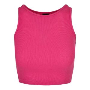 Top W Prążki Dla Pań I Panów. Fioletowe topy Urban Classics, l, bez wzorów, casualowe, bez kołnierzyka, bez ramiączek. Za 46,99 zł.