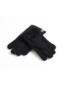 Kaiser Naturfellprodukte Wełniane rękawiczki "Patchwork" w kolorze czarnym rozmiar: 9. Czarne rękawiczki Kaiser Naturfellprodukte, bez wzorów, z materiału. Za 122,09 zł.