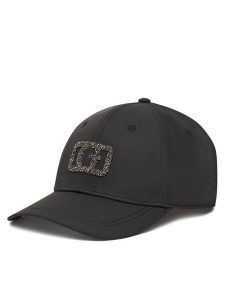 Guess Czapka z daszkiem AW5370 POL01 Czarny. Czarne czapki Guess, z aplikacjami, z materiału. Za 129,99 zł.