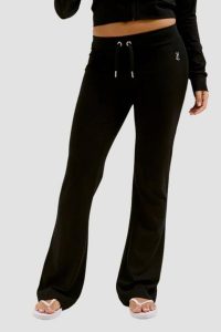 JUICY COUTURE Czarne damskie spodnie dresowe Single Jersey Apollo Low Rise, Rozmiar XS. Czarne spodnie dresowe Juicy Couture, s, bez wzorów, z dresówki. W wyprzedaży za 289,99 zł.