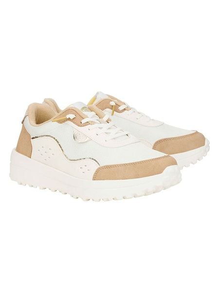 Hey Dude Sneakersy "Hayden Shine" w kolorze biało-beżowym rozmiar: 37. Białe trampki Hey Dude, bez wzorów, bez zapięcia. Za 165,71 zł.