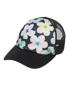 Czapka Trucker dla Kobiety BEAUTIFUL MORNING Czarny. Czarne czapki Roxy, bez wzorów, z materiału. Za 83,99 zł.