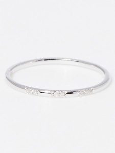 DIAMOND & CO Złoty pierścionek "Pour Toujours" z diamentami rozmiar: 56. Szare pierścionki Diamond & Co, z diamentem, złote. Za 658,88 zł.