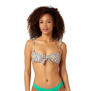 Góra od stroju kąpielowego Rip Curl Afterglow Ditsy Bandeau 3282. Bikini Rip Curl, bez wzorów. Za 69,99 zł.