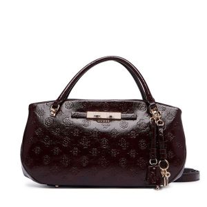 Torebka Guess. Czerwone kuferki Guess, z aplikacjami, bez dodatków. Za 584,99 zł.