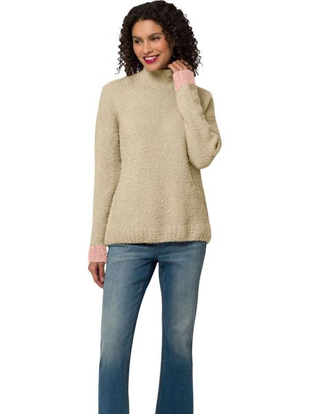 Heine Sweter w kolorze beżowym rozmiar: 44. Brązowe golfy Heine, bez wzorów. Za 82,83 zł.