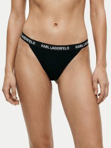 KARL LAGERFELD Komplet fig brazylijskich B1W47032 Czarny. Czarne komplety bielizny KARL LAGERFELD, bez wzorów, z bawełny. Za 169,99 zł.