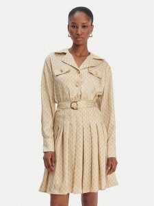 Marciano Guess Sukienka codzienna 6RGK30 7435A Beżowy Regular Fit. Brązowe sukienki Marciano Guess, na co dzień, z aplikacjami, z syntetyku, bez kołnierzyka, bez ramiączek, proste. Za 696,99 zł.