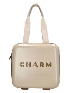 Charm Kosmetyczka w kolorze beżowym - 32 x 30 x 18 cm rozmiar: onesize. Brązowe kosmetyczki Charm, bez wzorów, z materiału. Za 173,99 zł.