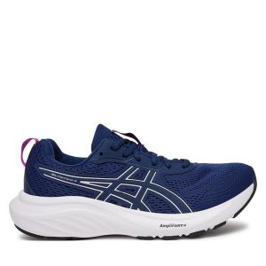 Buty do biegania Asics. Niebieskie buty sportowe ASICS, bez wzorów, bez zapięcia, do biegania. Za 259,99 zł.