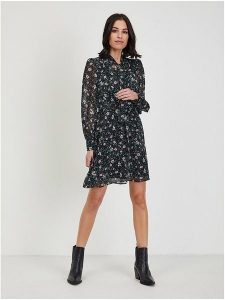 Orsay Sukienka w kolorze czarno-morskim rozmiar: 36. Czarne sukienki Orsay, bez wzorów, bez kołnierzyka, bez ramiączek, mini. Za 60,88 zł.