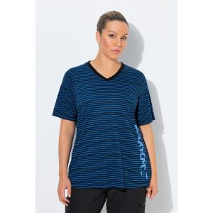 Damskie Koszulka funkcjonalna. Niebieskie bluzki Ulla Popken, bez wzorów, z materiału, bez ramiączek. Za 199,99 zł.