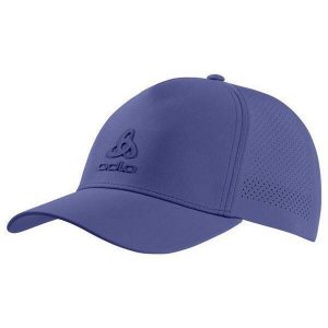Czapka z daszkiem unisex ODLO Performance Snapback. Fioletowe czapki ODLO, bez wzorów, sportowe. Za 131,29 zł.