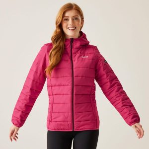 Kurtka ocieplana damska Helfa. Czerwone kurtki Regatta, bez wzorów, bez kaptura. Za 109,99 zł.