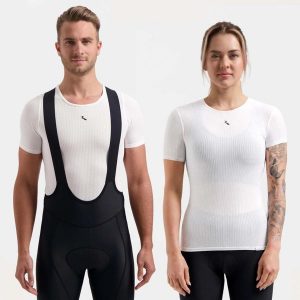 Koszulka/potówka rowerowa unisex Rogelli Kite II. Białe koszule nocne Rogelli, bez wzorów, z elastanu, bez ramiączek. Za 101,00 zł.