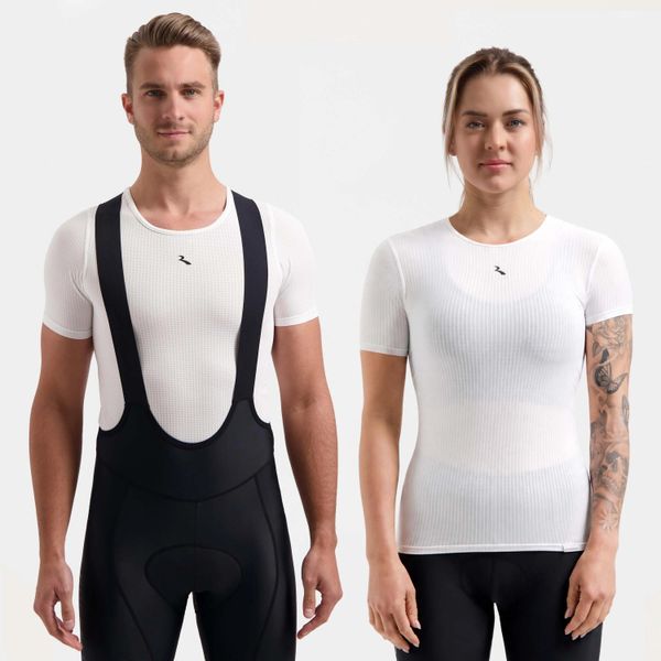 Koszulka/potówka rowerowa unisex Rogelli Kite II. Białe koszule nocne Rogelli, bez wzorów, z elastanu, bez ramiączek. Za 101,00 zł.