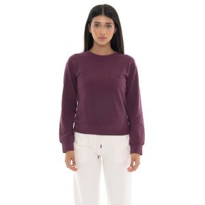 Bluza zimowa Leone 1947 Never Without Damen z Rundhalsausschnitt. Czerwone bluzy LEONE 1947 APPAREL, na zimę, bez wzorów, z bawełny, bez kaptura. W wyprzedaży za 147,35 zł.