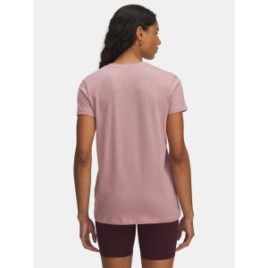 Koszulka Under Armour Woven Label Heavyweight. Czerwone bluzki Under Armour, bez wzorów, sportowe, bez kołnierzyka, bez ramiączek. Za 99,99 zł.