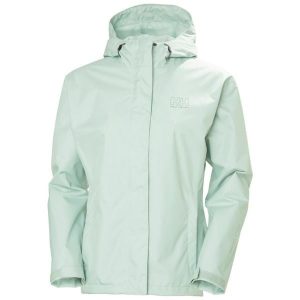 Kurtka przeciwdeszczowa damska Helly Hansen Seven J. Zielone kurtki Helly Hansen, bez wzorów, bez kaptura. Za 510,50 zł.