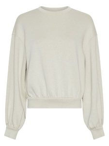 MOSS COPENHAGEN Bluza "Brionna" w kolorze kremowym rozmiar: XS/S. Brązowe bluzy Moss Copenhagen, s, bez wzorów, bez kaptura. Za 170,47 zł.