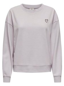 JDY Bluza w kolorze fioletowym rozmiar: XL. Różowe bluzy JDY, xl, z aplikacjami, z bawełny, bez kaptura. Za 79,03 zł.