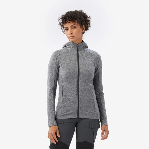 Bluza trekkingowa damska Merino Fresh. Szare bluzy SIMOND, m, bez wzorów, z elastanu, bez kaptura. Za 249,99 zł.