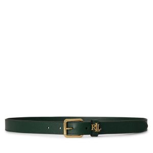 Pasek LAUREN RALPH LAUREN. Zielone paski Lauren Ralph Lauren, bez wzorów. Za 398,99 zł.