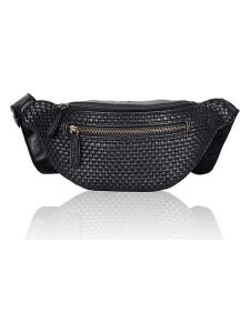 Bellicci Skórzana saszetka "Elliot" w kolorze czarnym - 30 x 14 x 8,5 cm rozmiar: onesize. Czarne nerki i saszetki Bellicci, bez wzorów, z materiału. Za 215,45 zł.