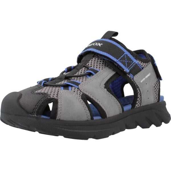 Sandały GEOX SANDAL AIRADYUM F Szary. Szare sandały Geox, bez wzorów, z syntetyku, bez obcasa, bez zapięcia. Za 151,99 zł.