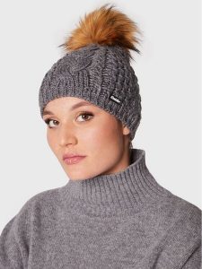 Eider Czapka Afra Lux 80111 Szary. Szare czapki Eisbar, bez wzorów, z materiału. Za 149,99 zł.