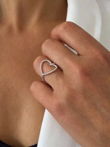 DI GIORGIO Srebrny pierścionek rozmiar: 50. Szare pierścionki DI GIORGIO, srebrne. Za 210,32 zł.