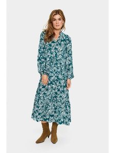 SAINT TROPEZ Sukienka w kolorze turkusowym rozmiar: L. Niebieskie sukienki Saint Tropez, l, bez wzorów, z wiskozy, bez kołnierzyka, bez ramiączek, midi. Za 199,45 zł.