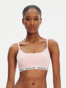 Juicy Couture Biustonosz top Ren JCTBT125972 Różowy. Czerwone topy Juicy Couture, l, bez wzorów, z bawełny, bez kołnierzyka, bez ramiączek. Za 99,99 zł.