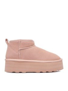 DeeZee Śniegowce DZN-005 Różowy. Czerwone buty zimowe DeeZee, z materiału, bez obcasa, bez zapięcia. Za 349,99 zł.