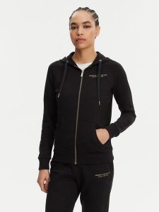 Armani Exchange Bluza 8NYM28 YJE5Z 52AK Czarny Regular Fit. Czarne bluzy Armani Exchange, xs, bez wzorów, z bawełny, bez kaptura. Za 259,99 zł.