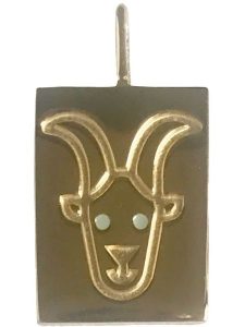 Design Letters Pozłacana zawieszka "Aries" - wys. 2 cm rozmiar: onesize. Żółte zawieszki Design Letters, pozłacane. Za 191,88 zł.