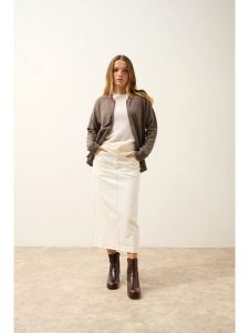 Just Cashmere Kaszmirowy kardigan "Ervie" w kolorze szarobrązowym rozmiar: S. Brązowe kardigany Just Cashmere, z kaszmiru. Za 413,99 zł.