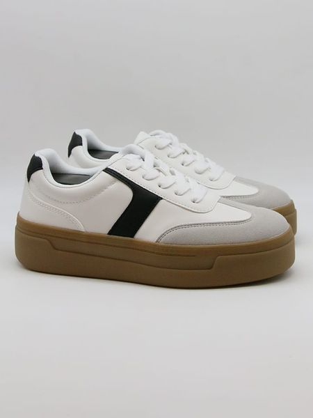 Bellucci Sneakersy w kolorze biało-szarym rozmiar: 37. Białe trampki Bellucci, bez wzorów, bez zapięcia. Za 105,14 zł.