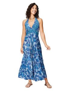 Ipanima Sukienka w kolorze błękitno-niebieskim rozmiar: 34-40. Niebieskie sukienki Ipanima, bez wzorów, klasyczne, bez kołnierzyka, bez ramiączek, maxi. Za 78,99 zł.